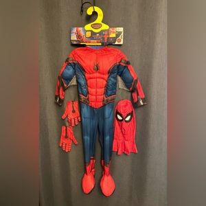Marvel Spider-Man Far from Home Child's Spider-Man Costume & Mask & Glove Set